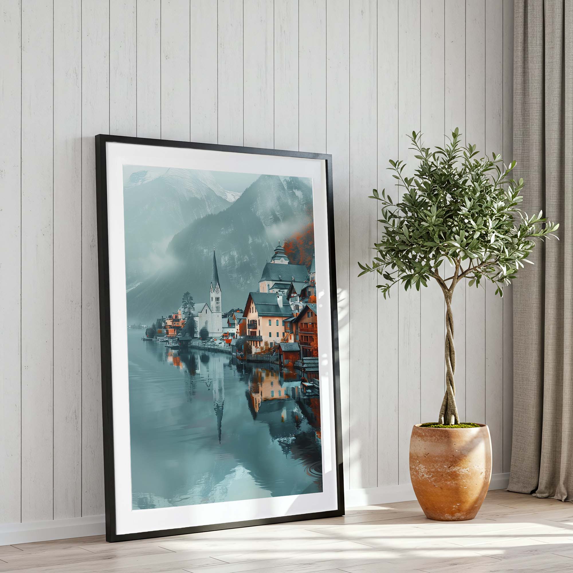 Hallstatt Austria Reflections Poster