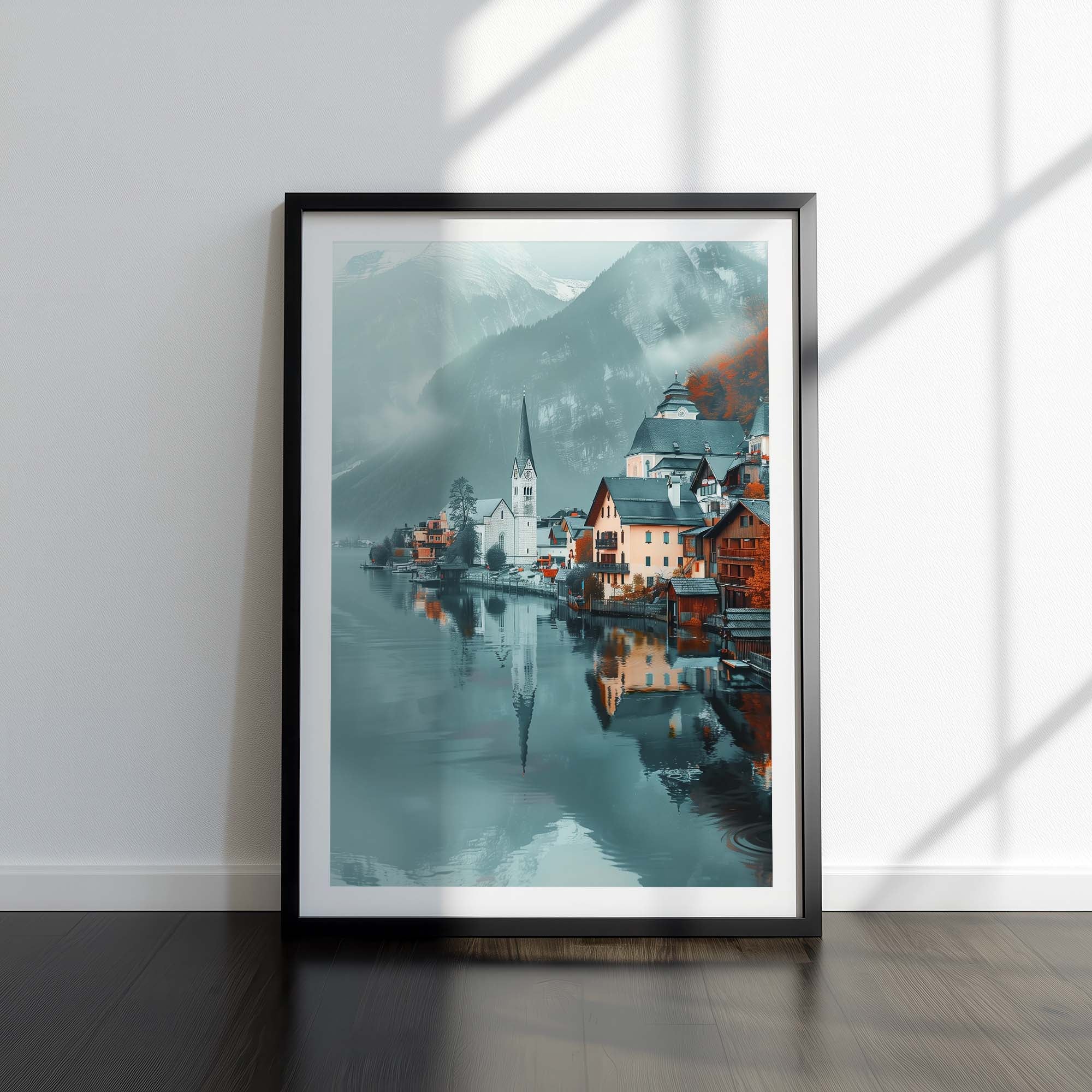 Hallstatt Austria Reflections Poster