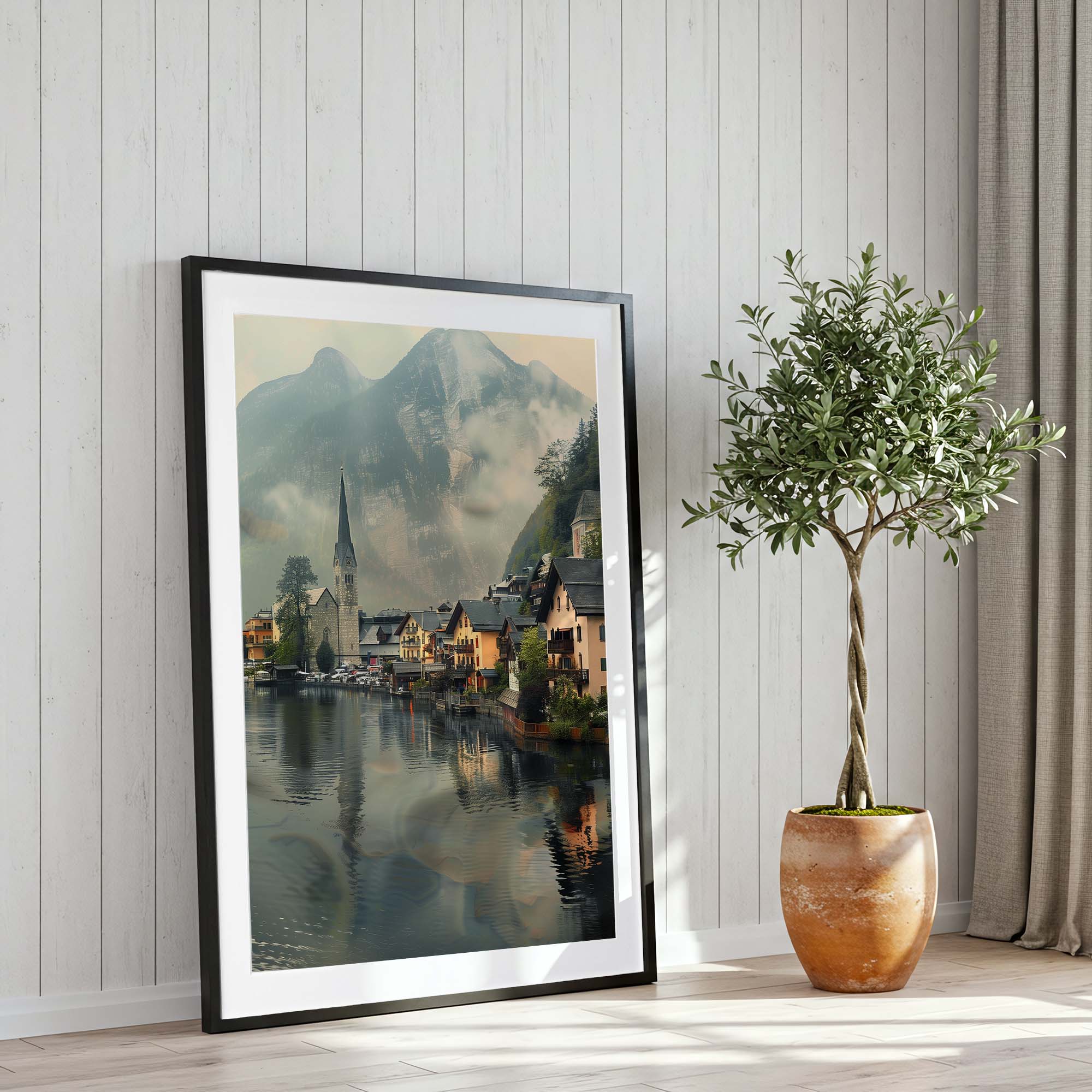 Hallstatt Austira Village Poster
