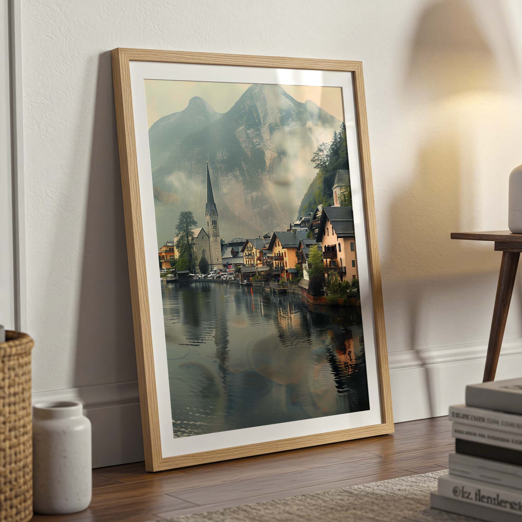 Hallstatt Austira Village Poster