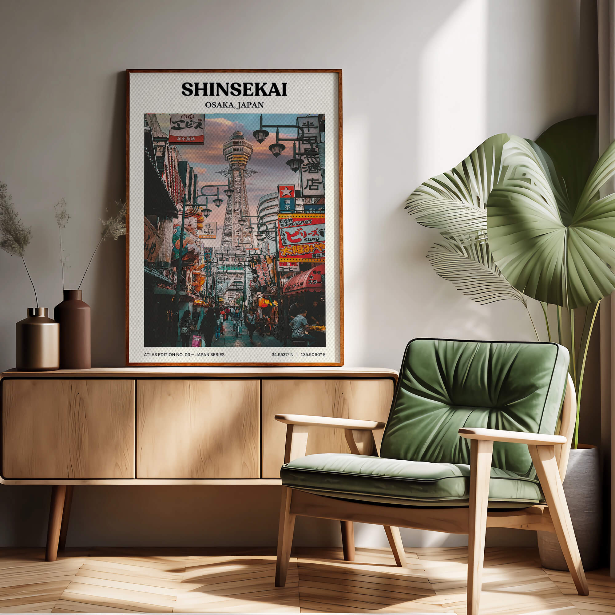 Shinsekai Tower View Travel Poster