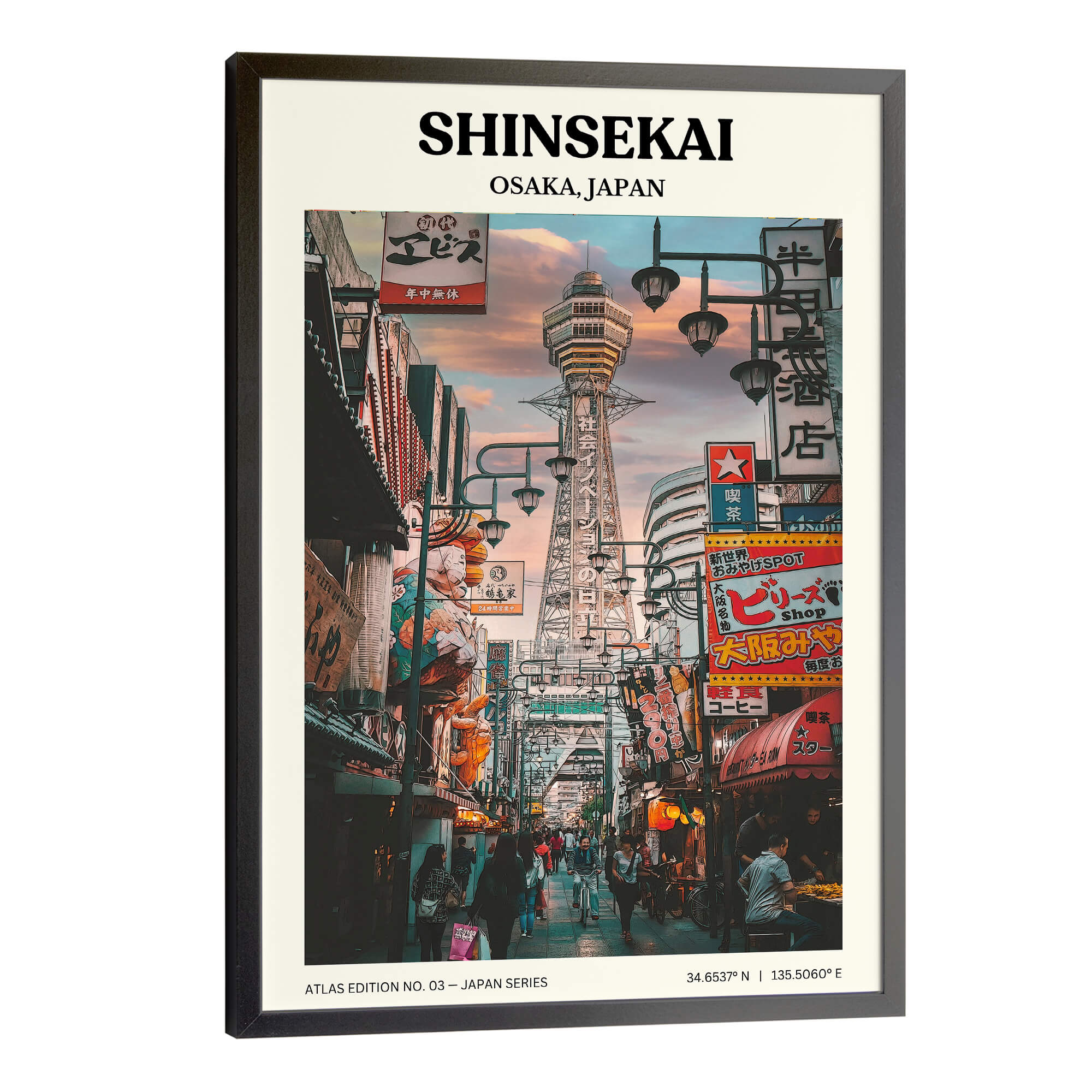 Shinsekai Tower View Travel Poster