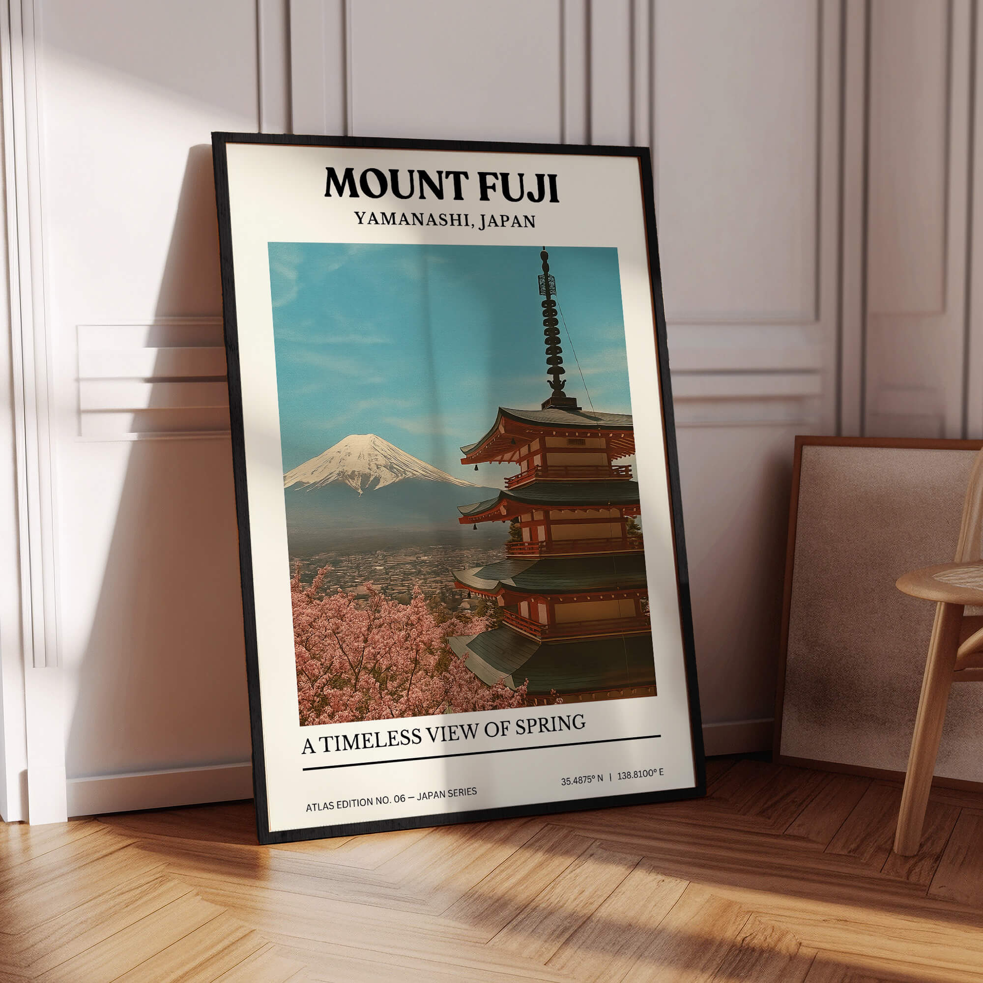 Mount Fuji Horizon Travel Poster