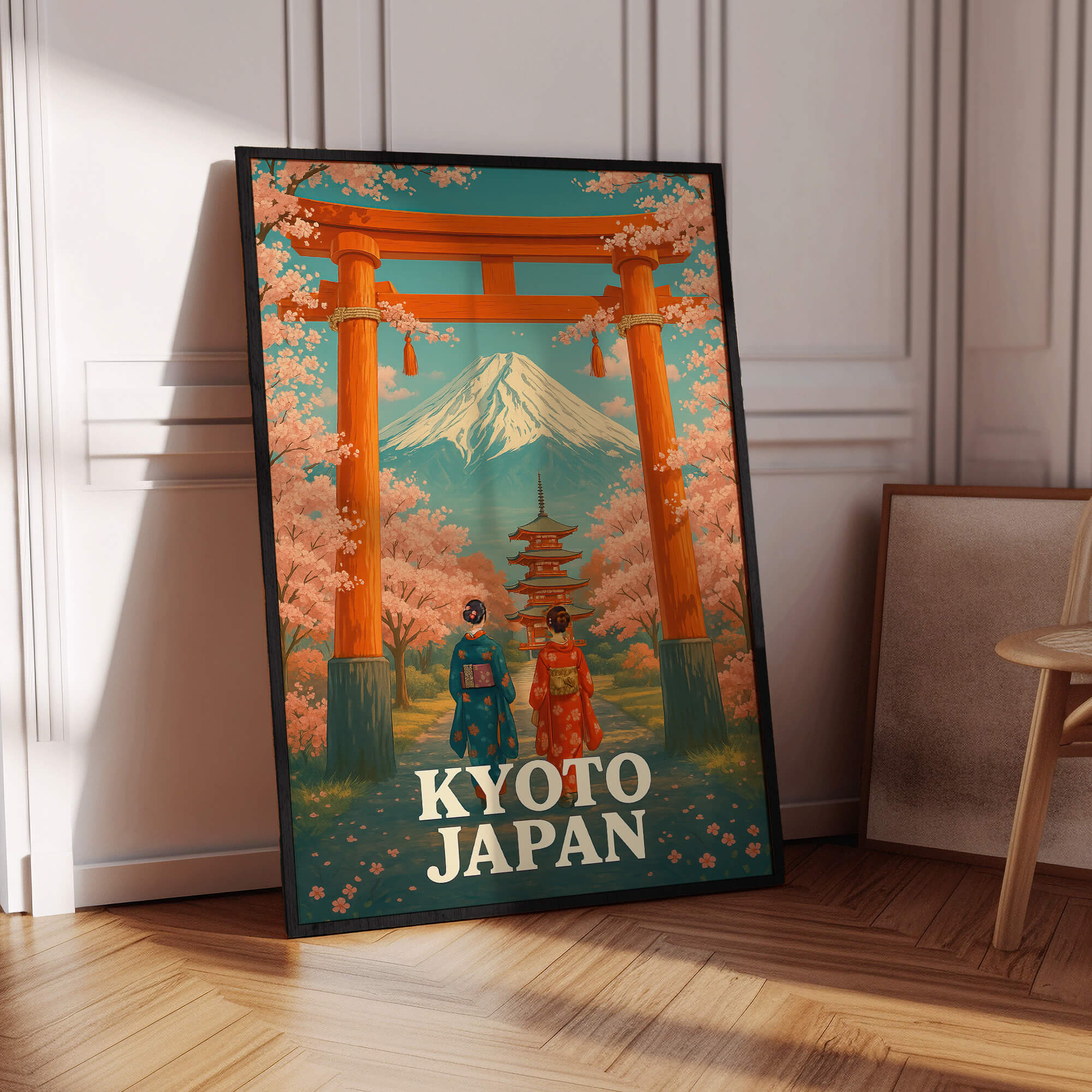 Kyoto Pathway Travel Poster