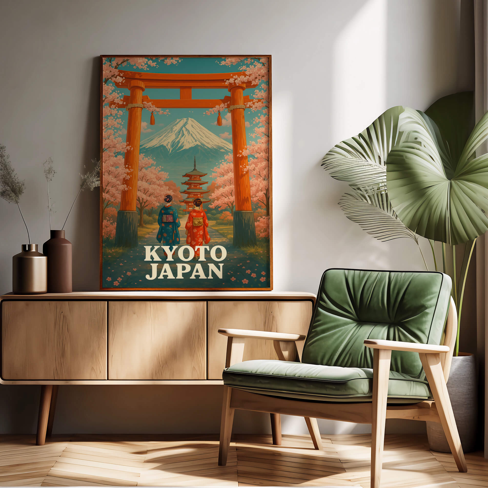 Kyoto Pathway Travel Poster