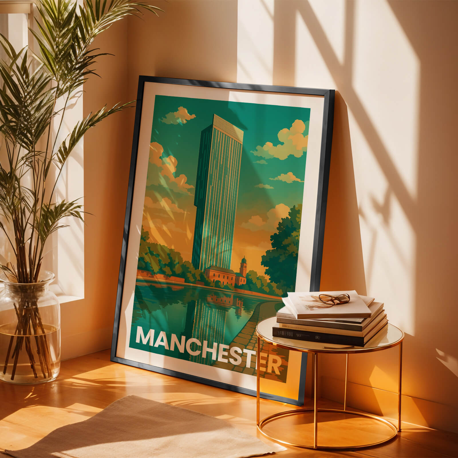 Manchester Vintage City Travel Poster
