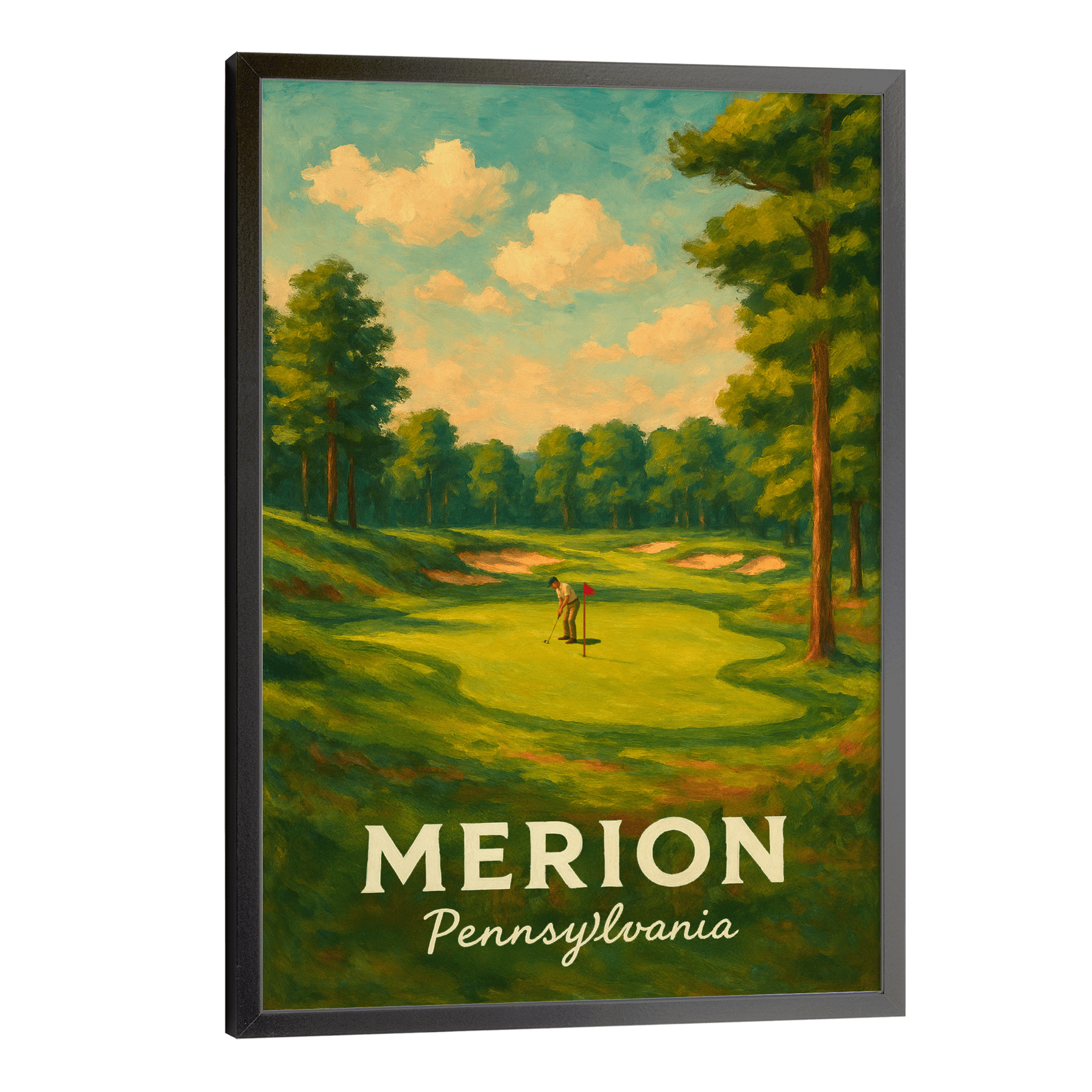 Merion Travel Poster