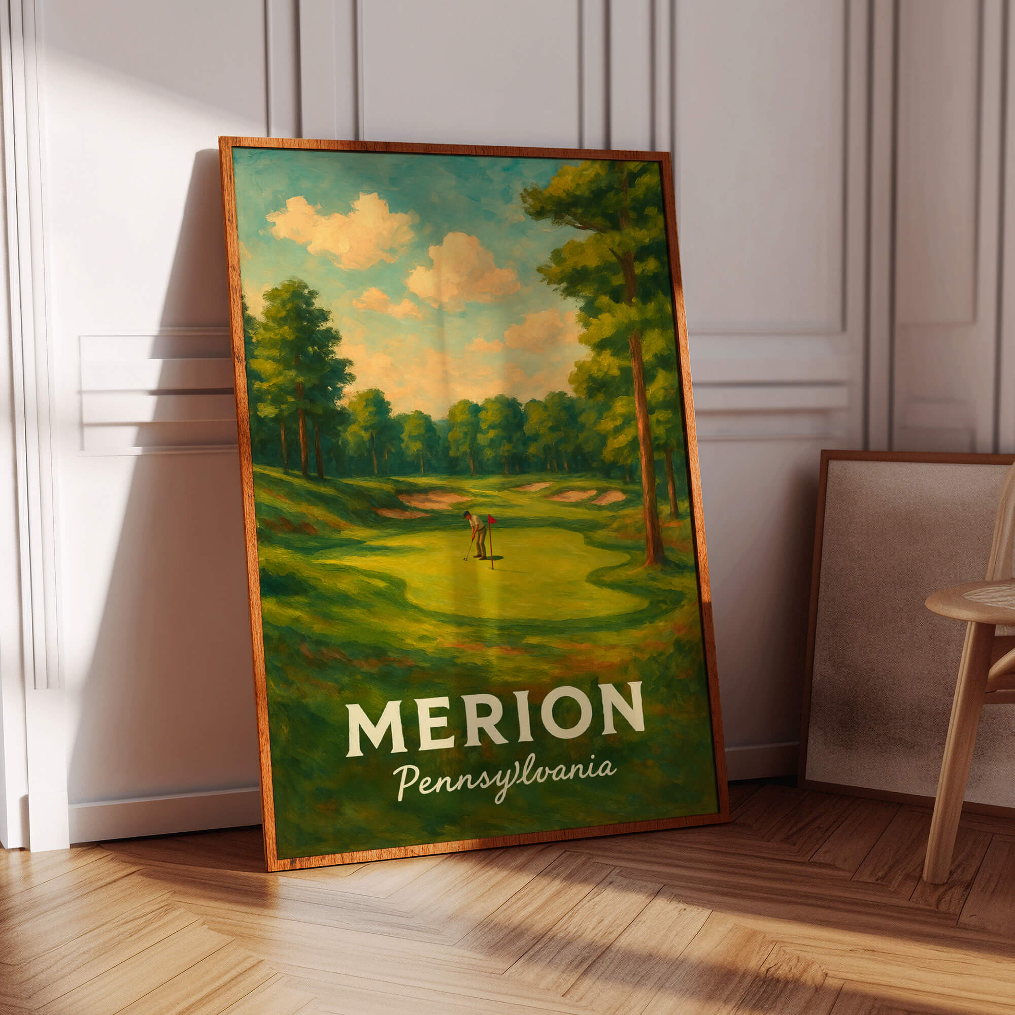 Merion Travel Poster