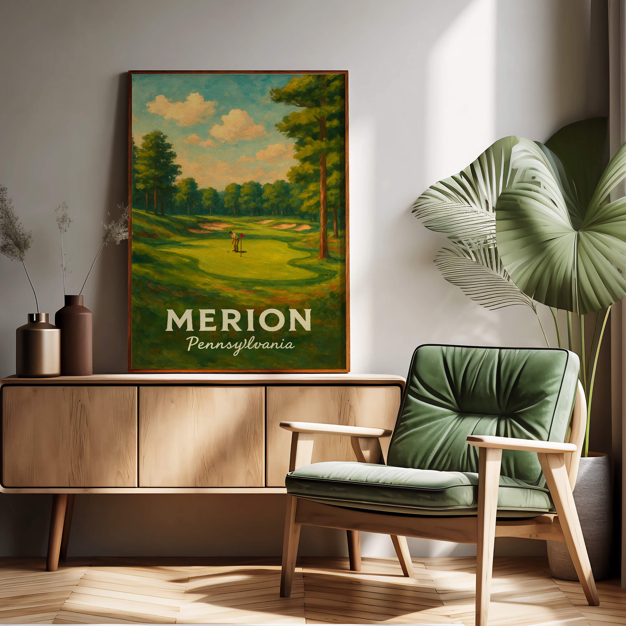 Merion Travel Poster