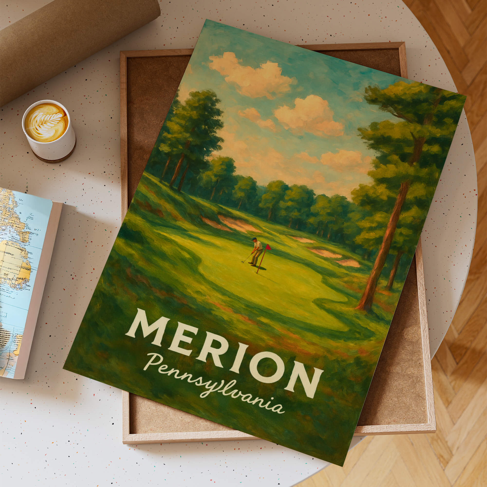 Merion Travel Poster