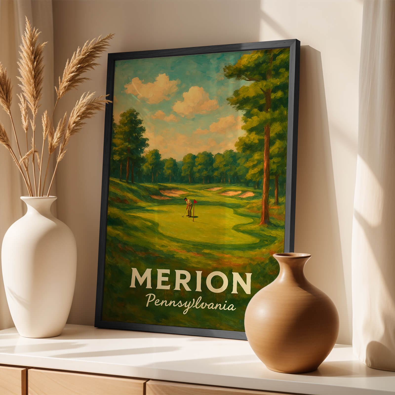 Merion Travel Poster