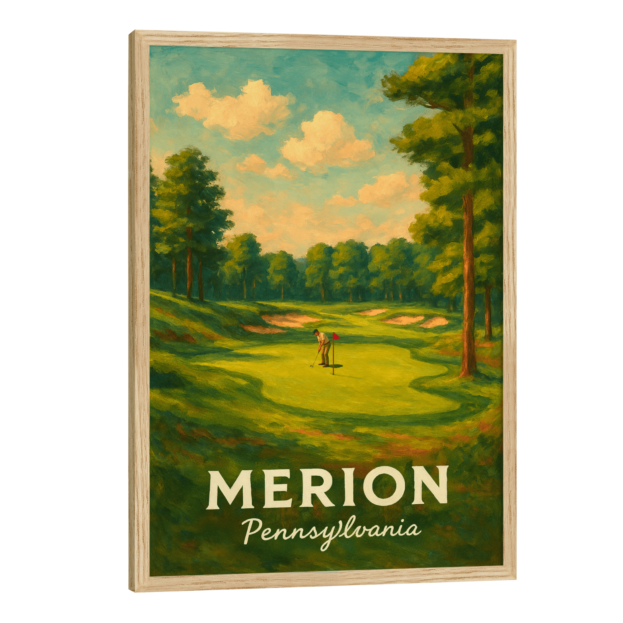 Merion Travel Poster