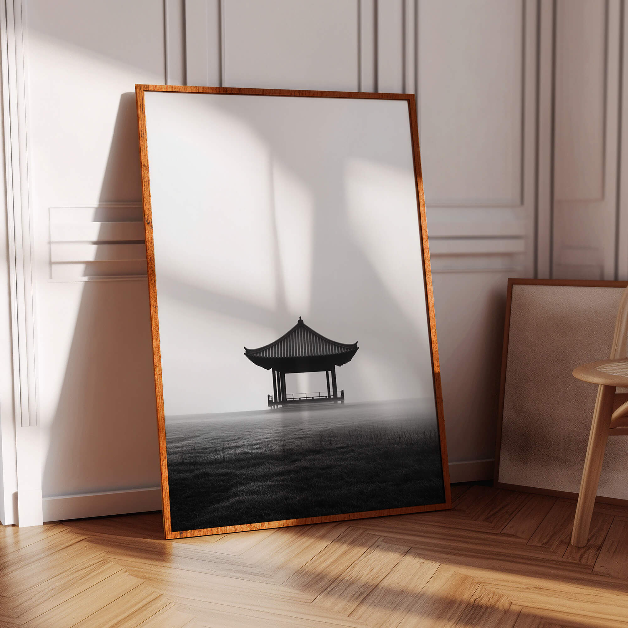 Misty Pavilion Poster