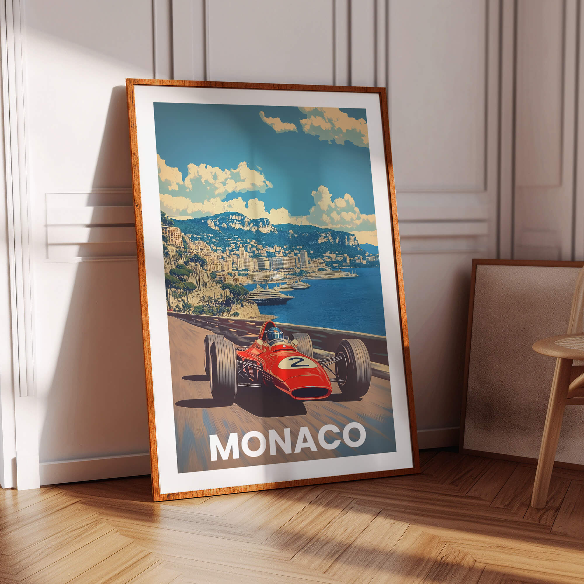 Monaco Vintage City Travel Poster