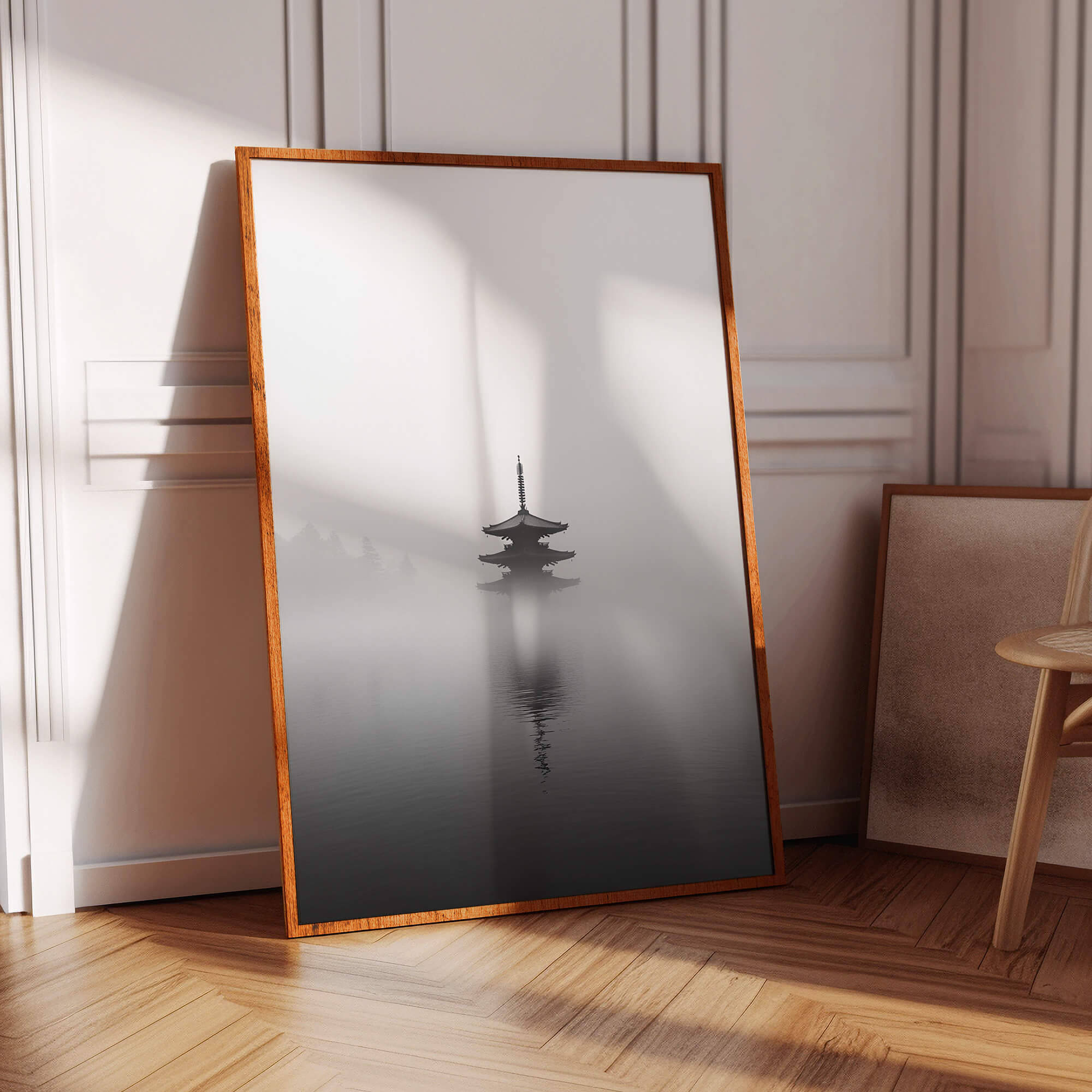 Pagoda In The Mist Poster