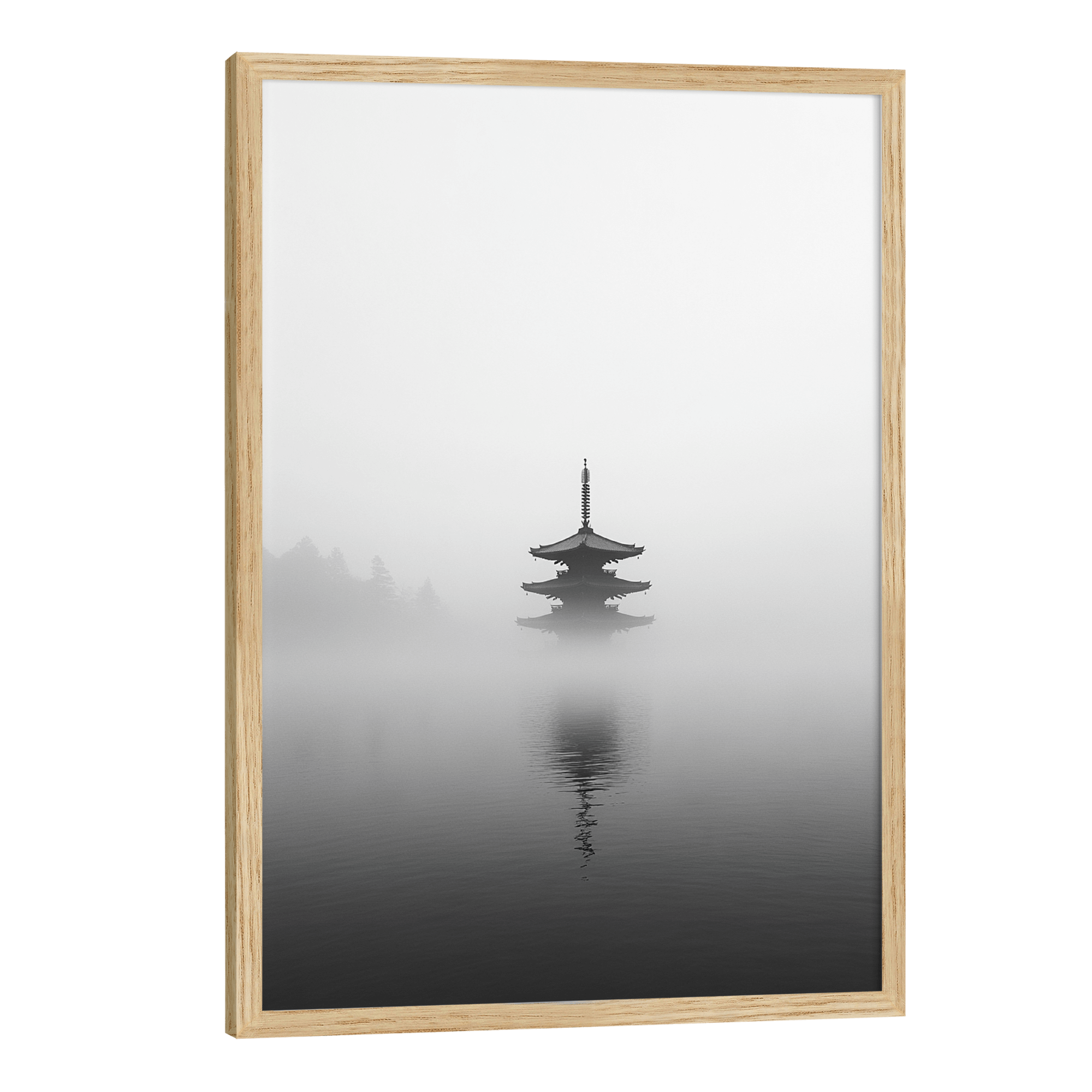 Pagoda In The Mist Poster