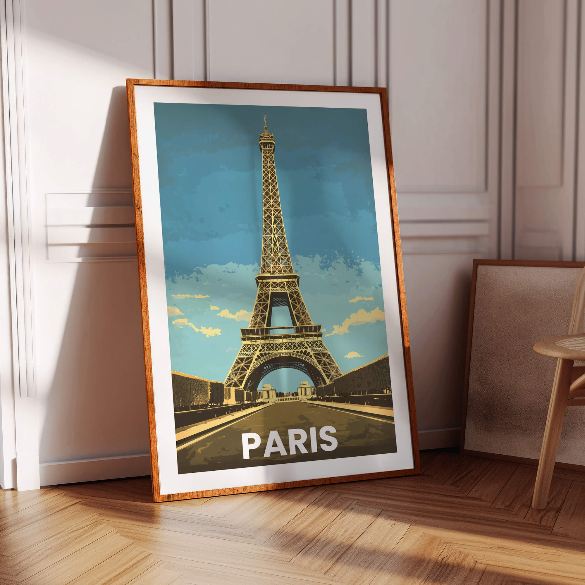 Paris Vintage City Travel Poster