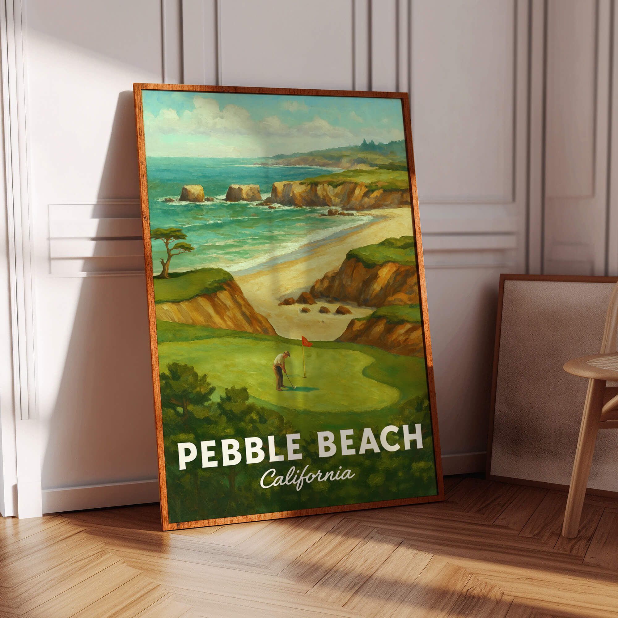 Pebble Beach Travel Poster