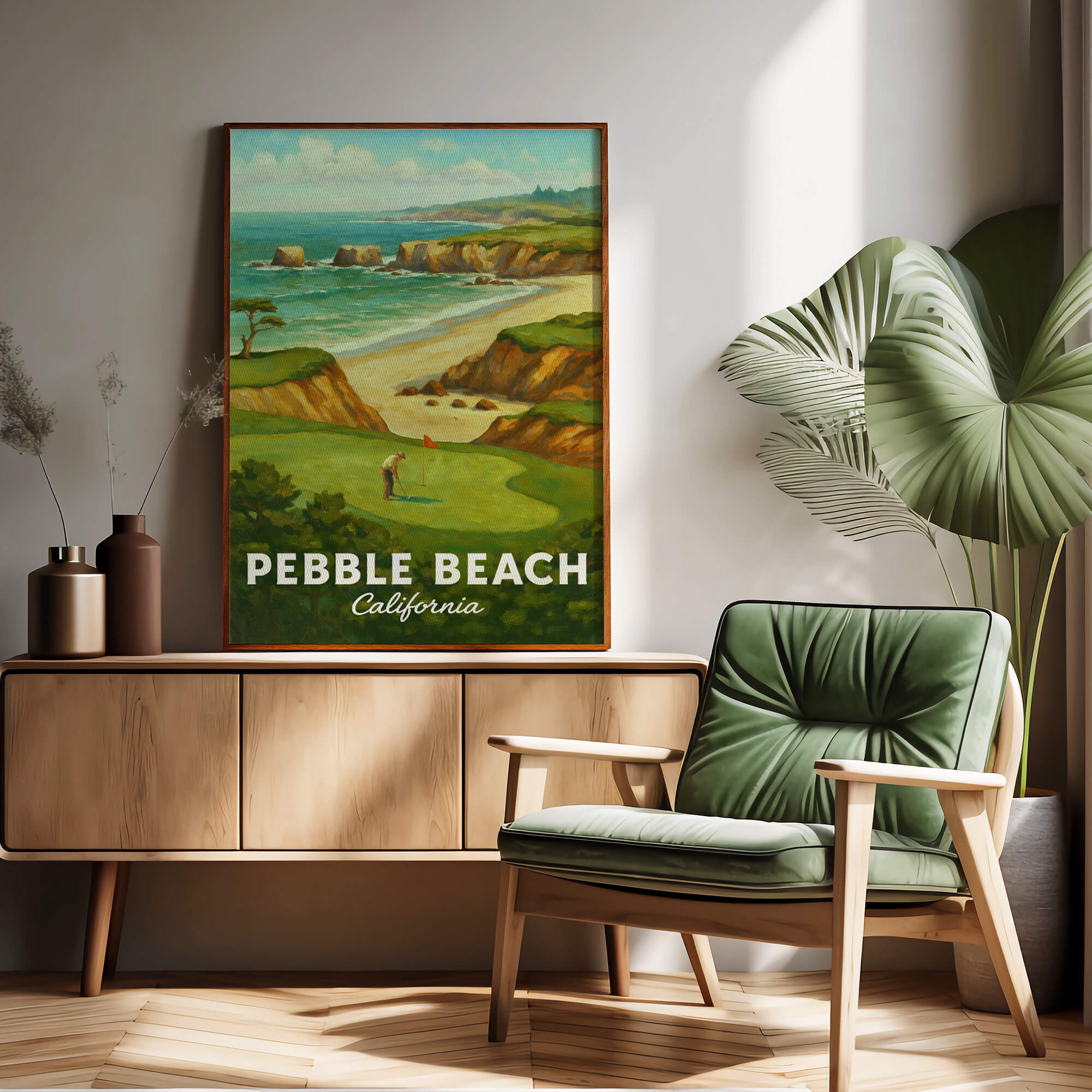 Pebble Beach Travel Poster