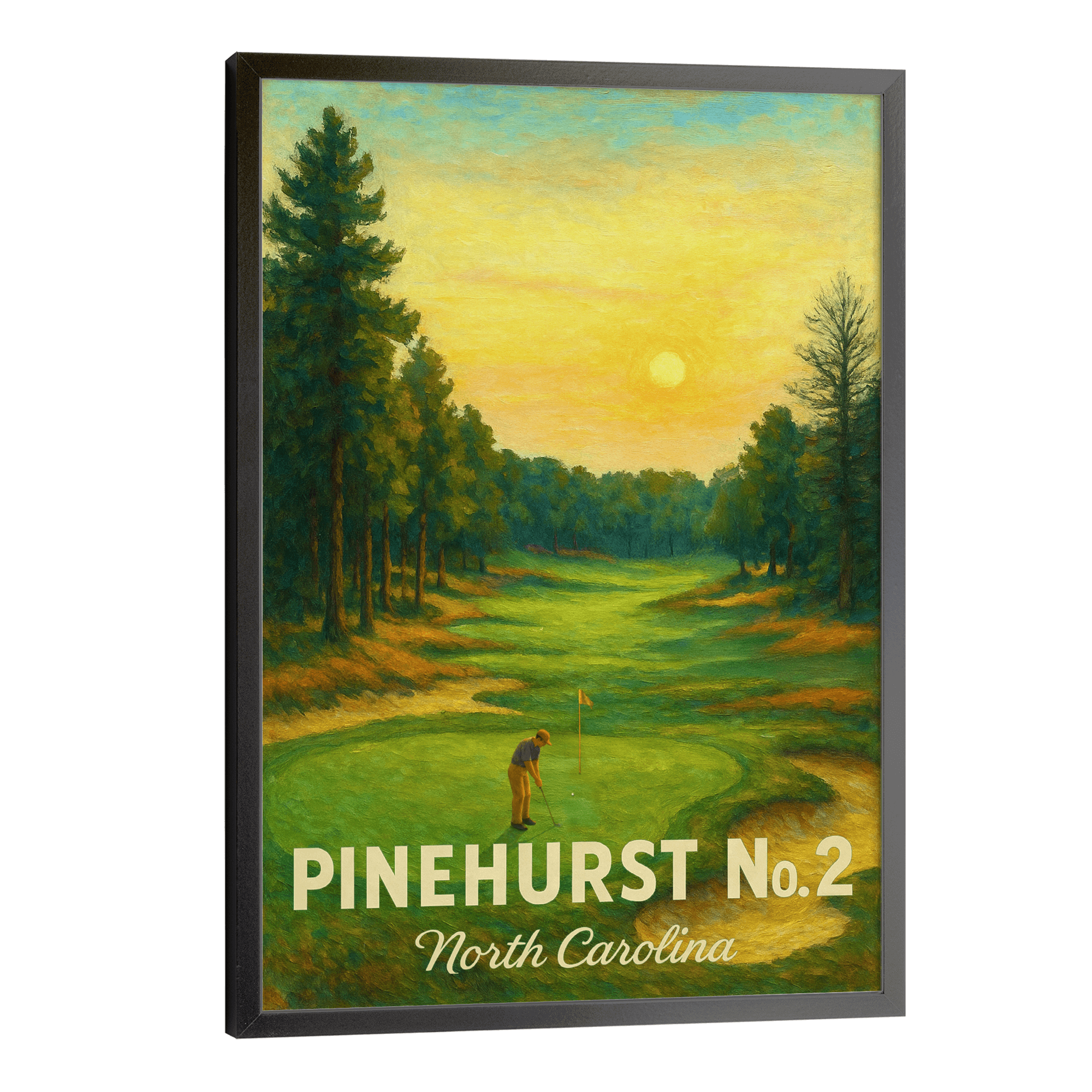 Pinehurst No. 2 Travel Poster