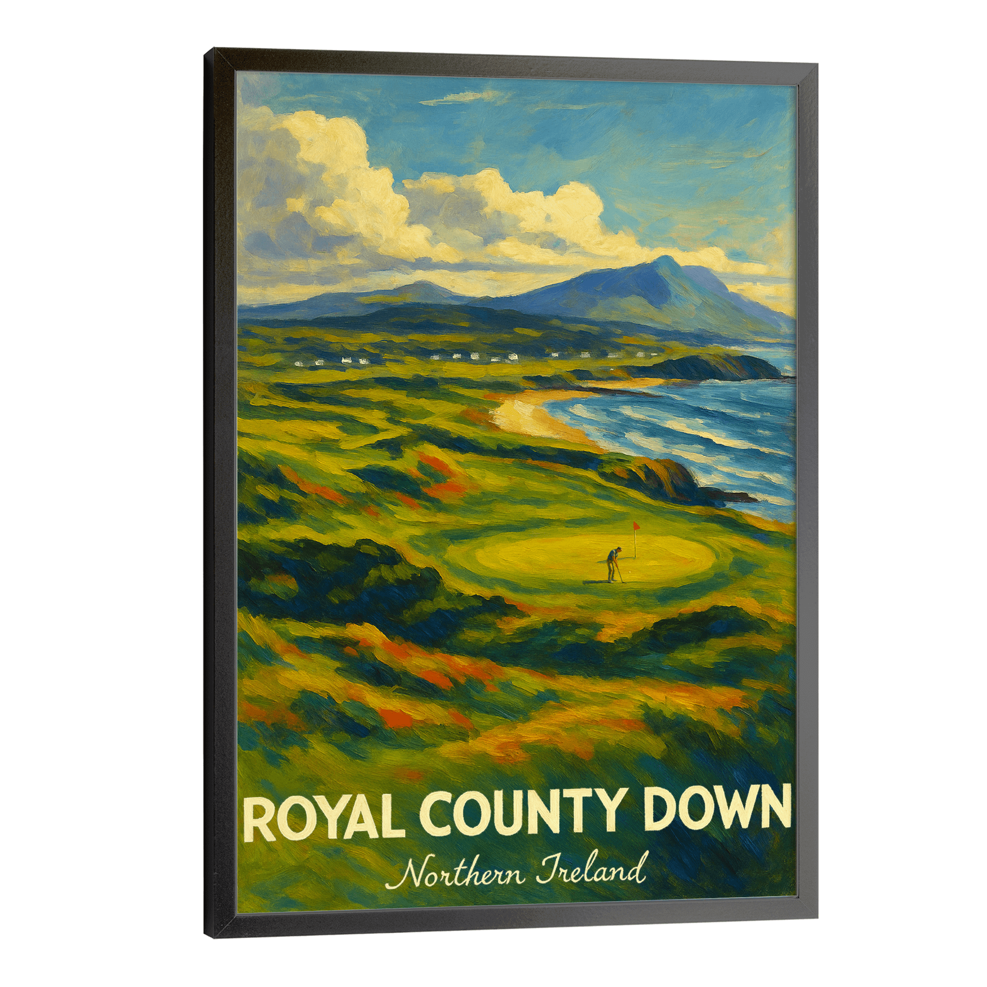 Royal County Down Travel Poster