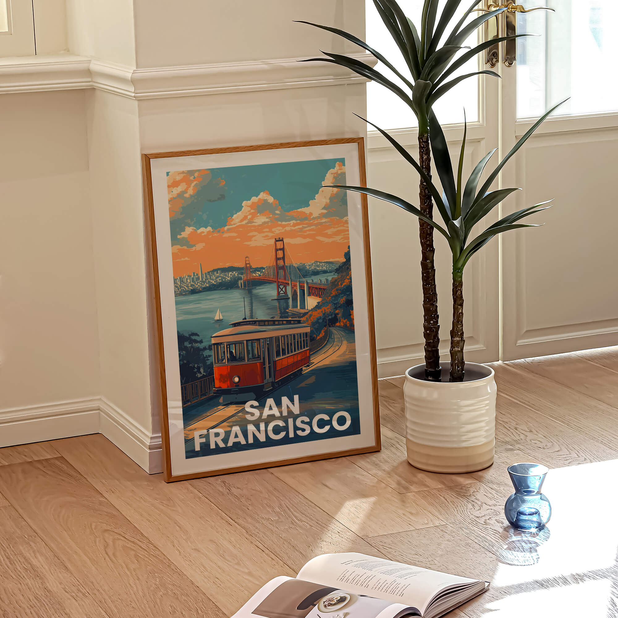 San Francisco Vintage City Travel Poster