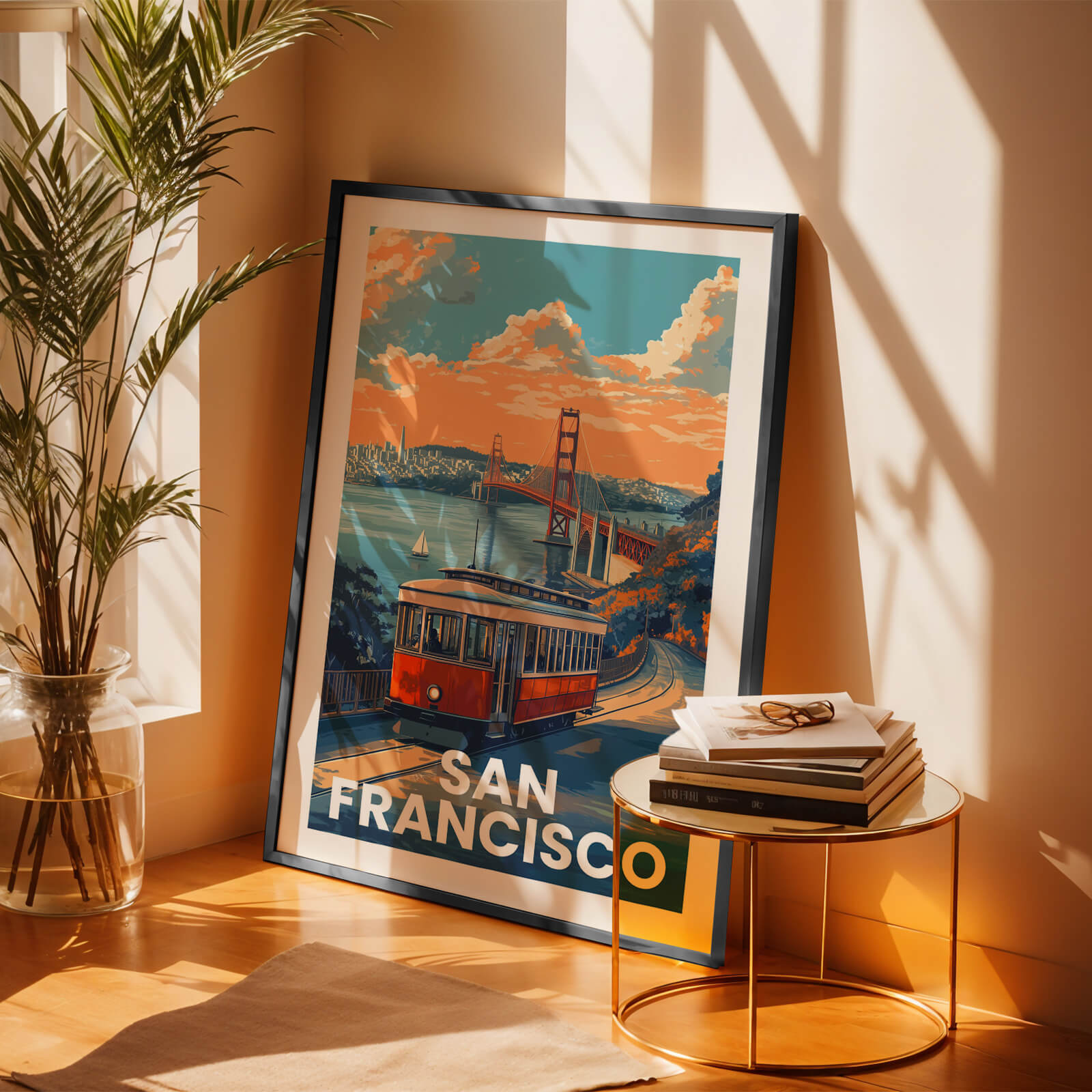 San Francisco Vintage City Travel Poster