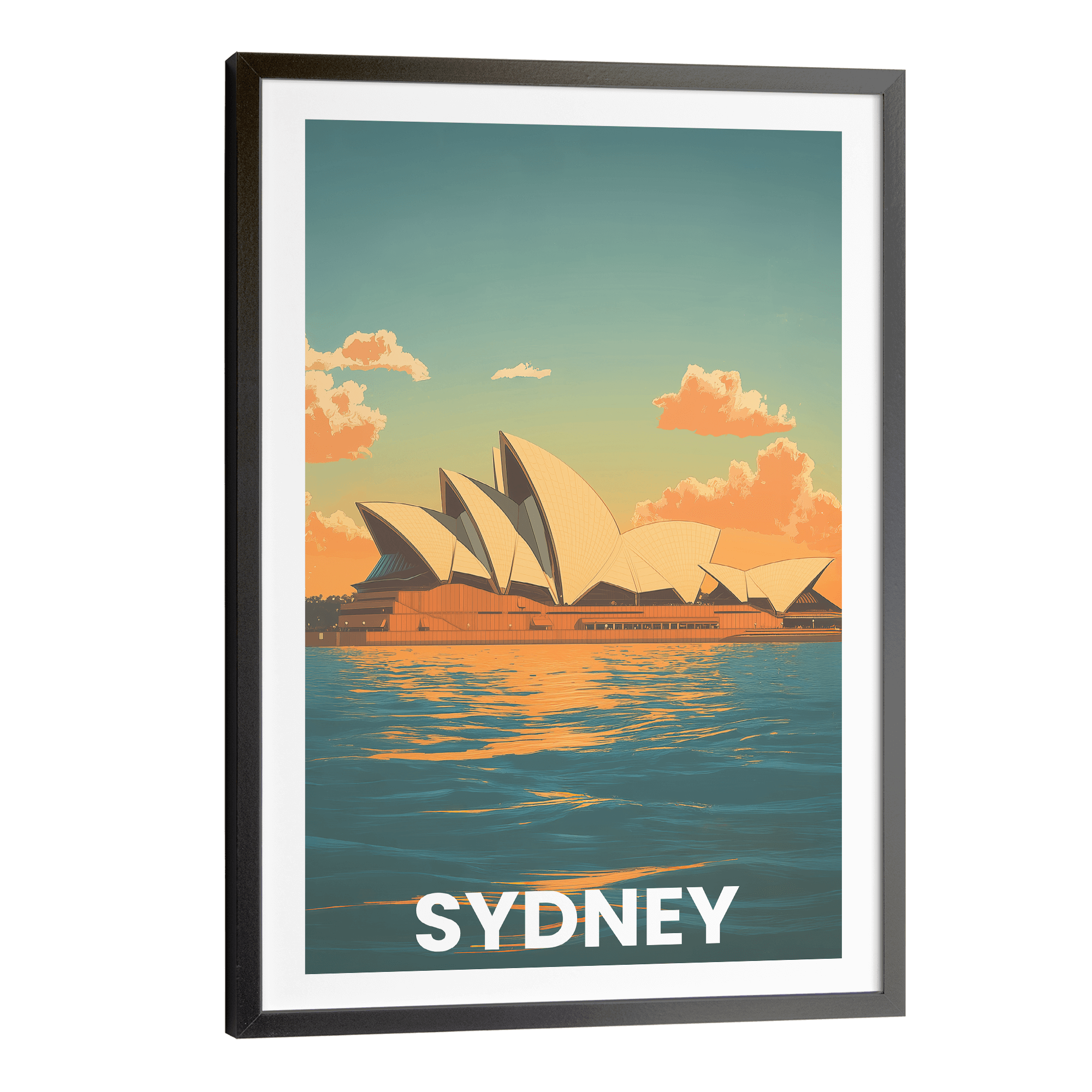 Sydney Vintage City Travel Poster