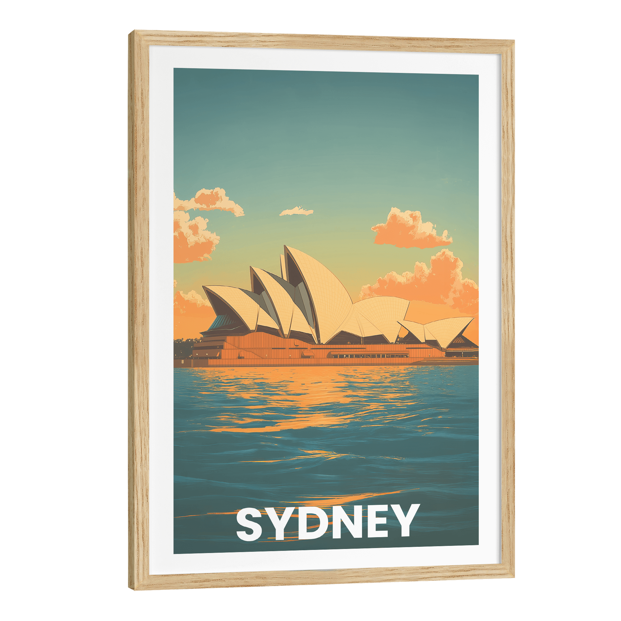 Sydney Vintage City Travel Poster