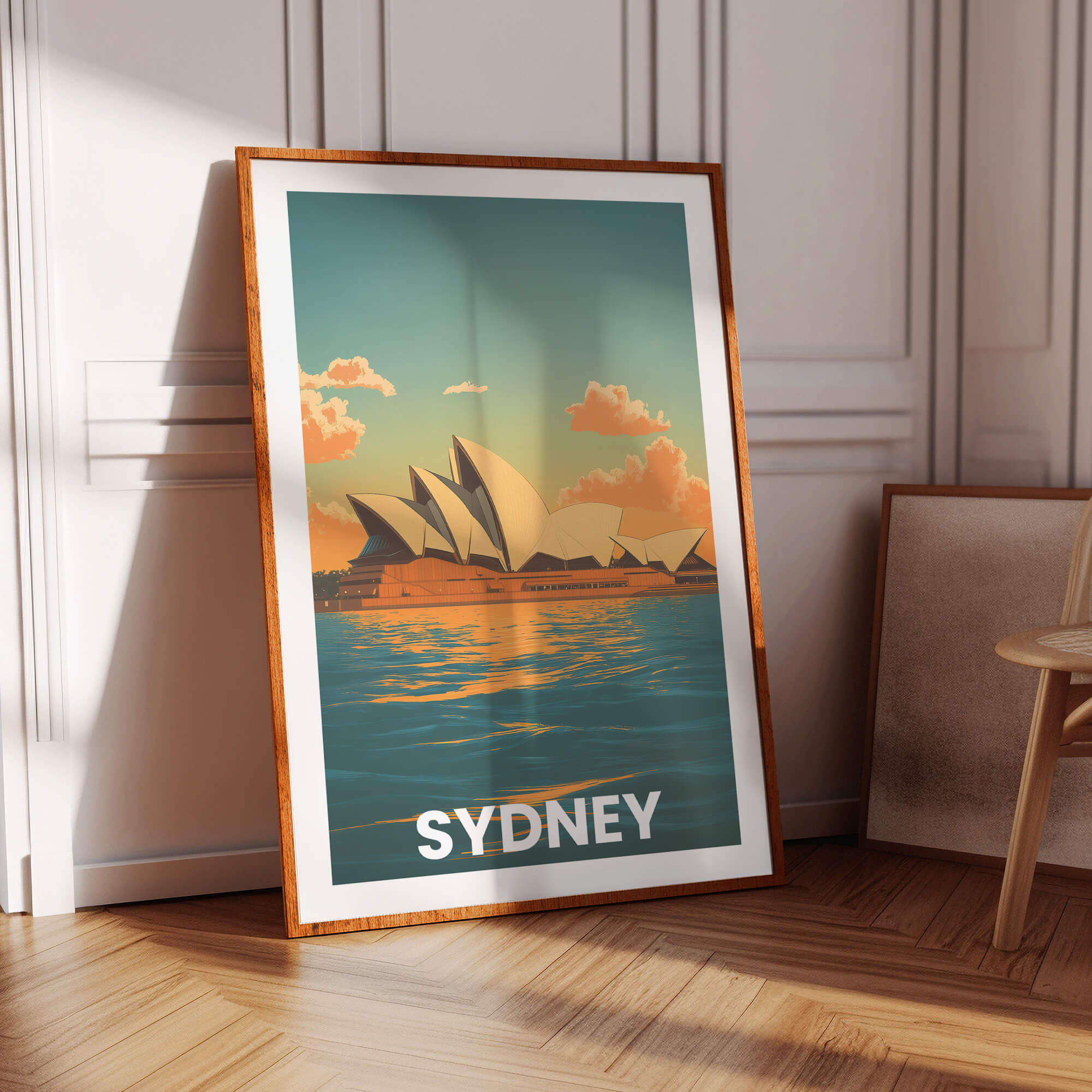 Sydney Vintage City Travel Poster