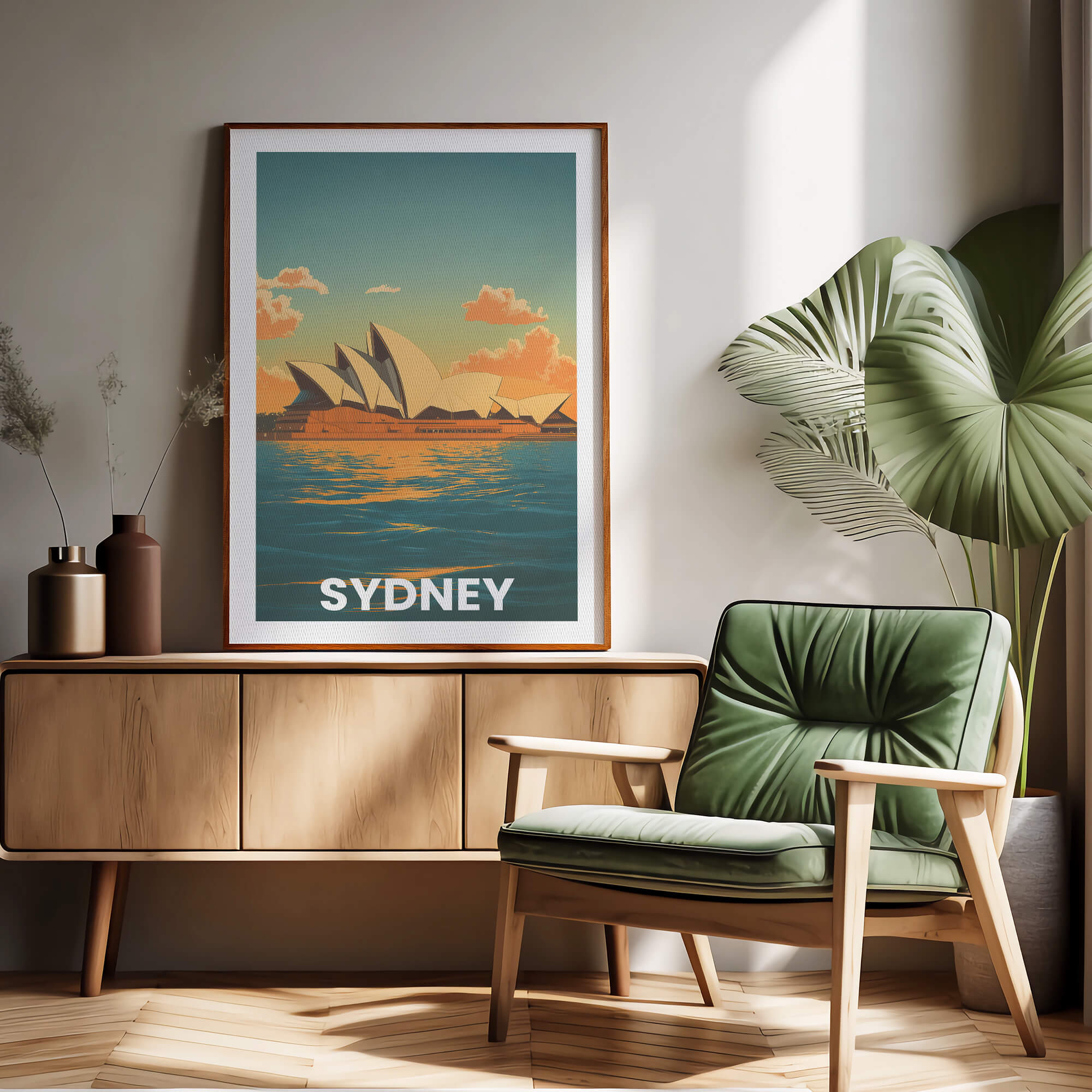 Sydney Vintage City Travel Poster