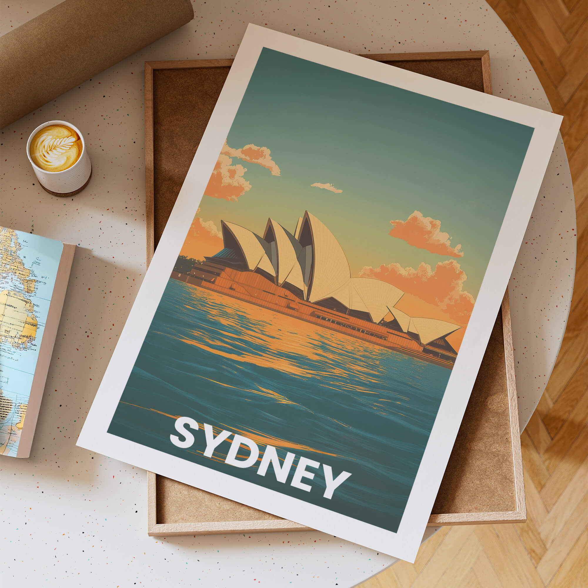 Sydney Vintage City Travel Poster