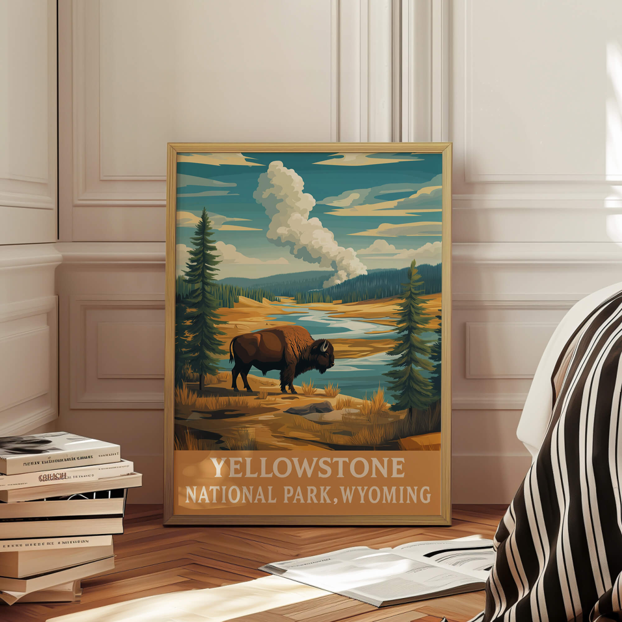 Yellowstone National Park Travel Poster